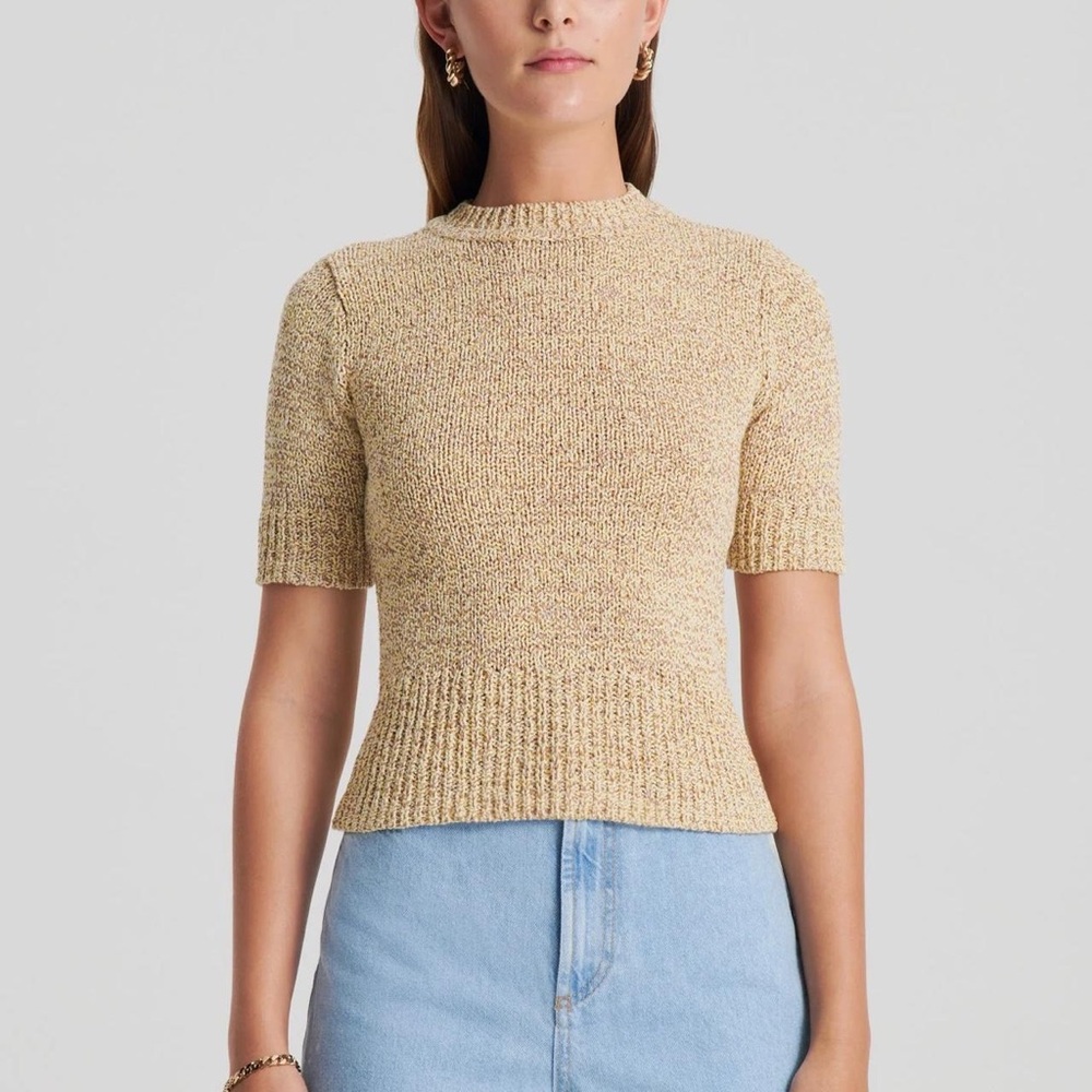 NWOT Scanlan Theodore Lemon Sweater, Size M